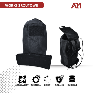 WOREK ZRZUTOWY DOUMP POUCH AR KOLOR BLACK
