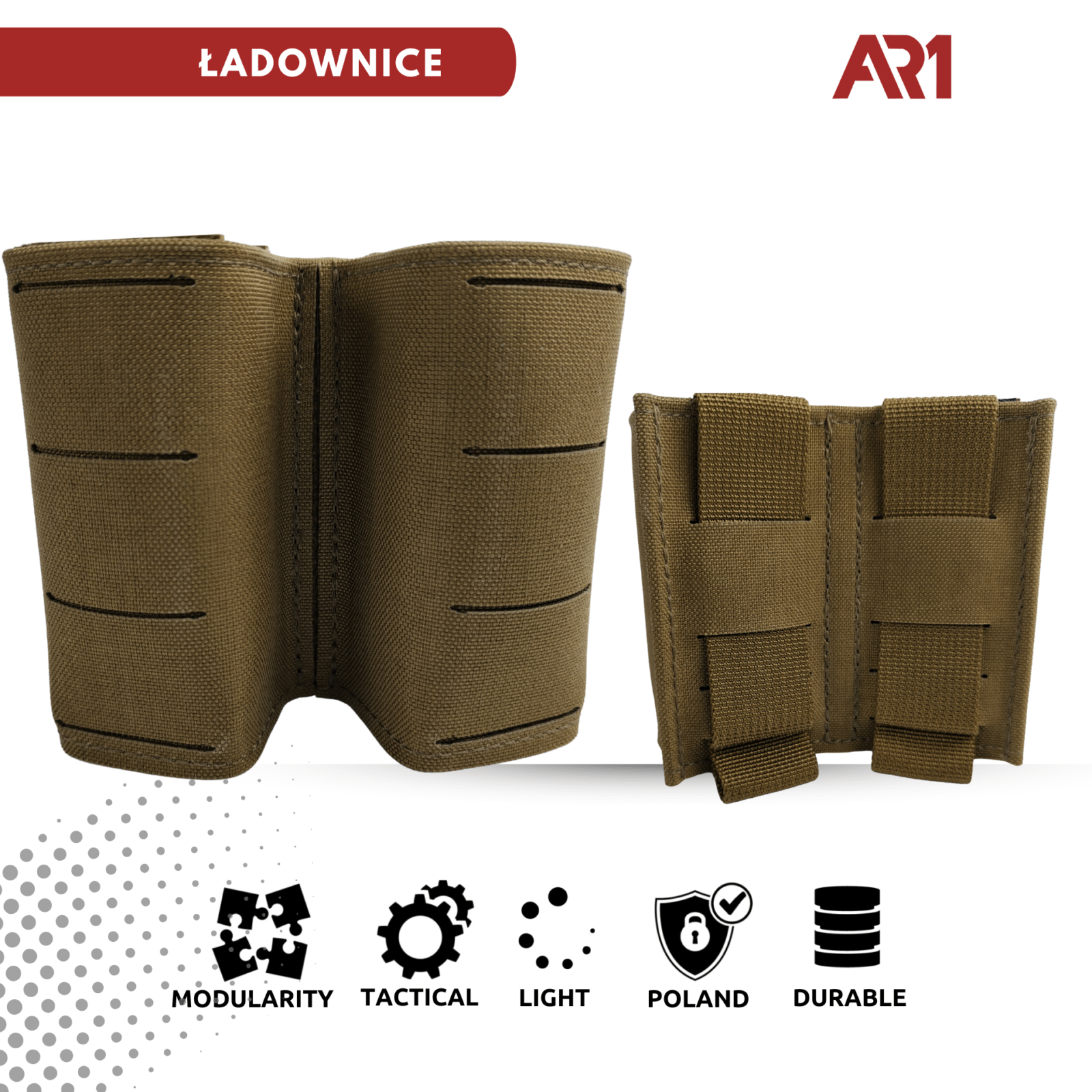 Ładownica 9mm DPM AR KOLOR COYOTE (Double Pistol Mag)