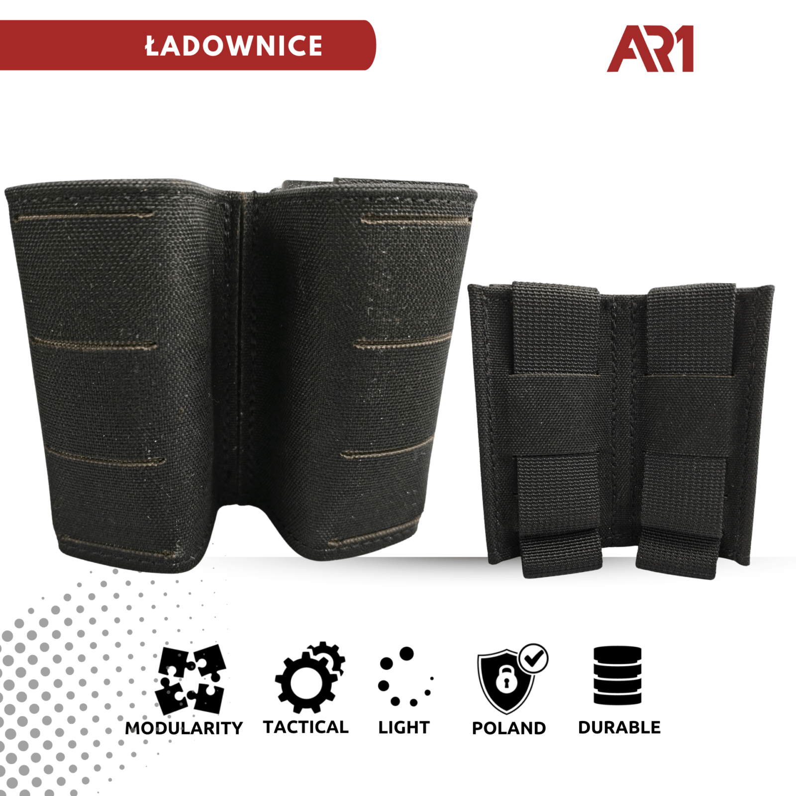 Ładownica 9mm DPM AR KOLOR BLACK (Double Pistol Mag)